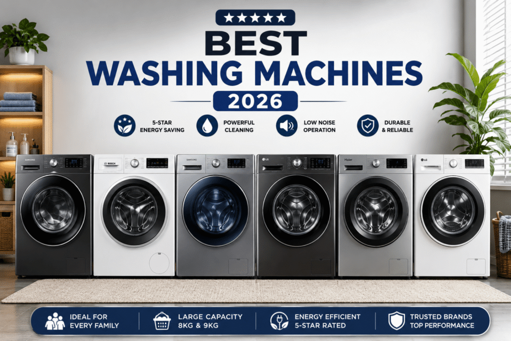 Best Washing Machines in India 2026: Top 8Kg & 9Kg Picks