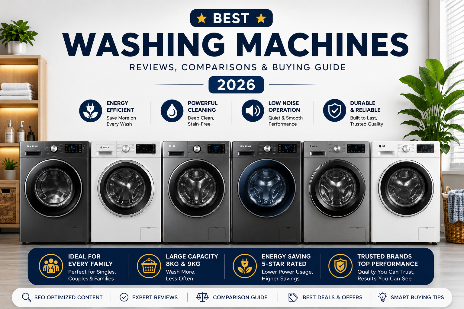 Read more about the article Best Washing Machines in India 2026: Top 8Kg & 9Kg Picks