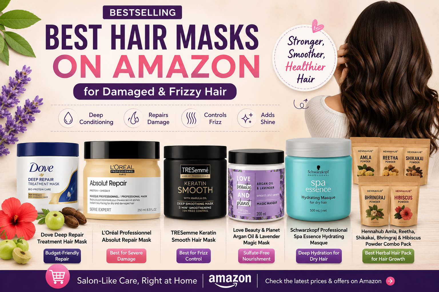 Best Hair Masks on Amazon: 6 Bestselling Hair Rescue for Damaged and Frizzy Hair